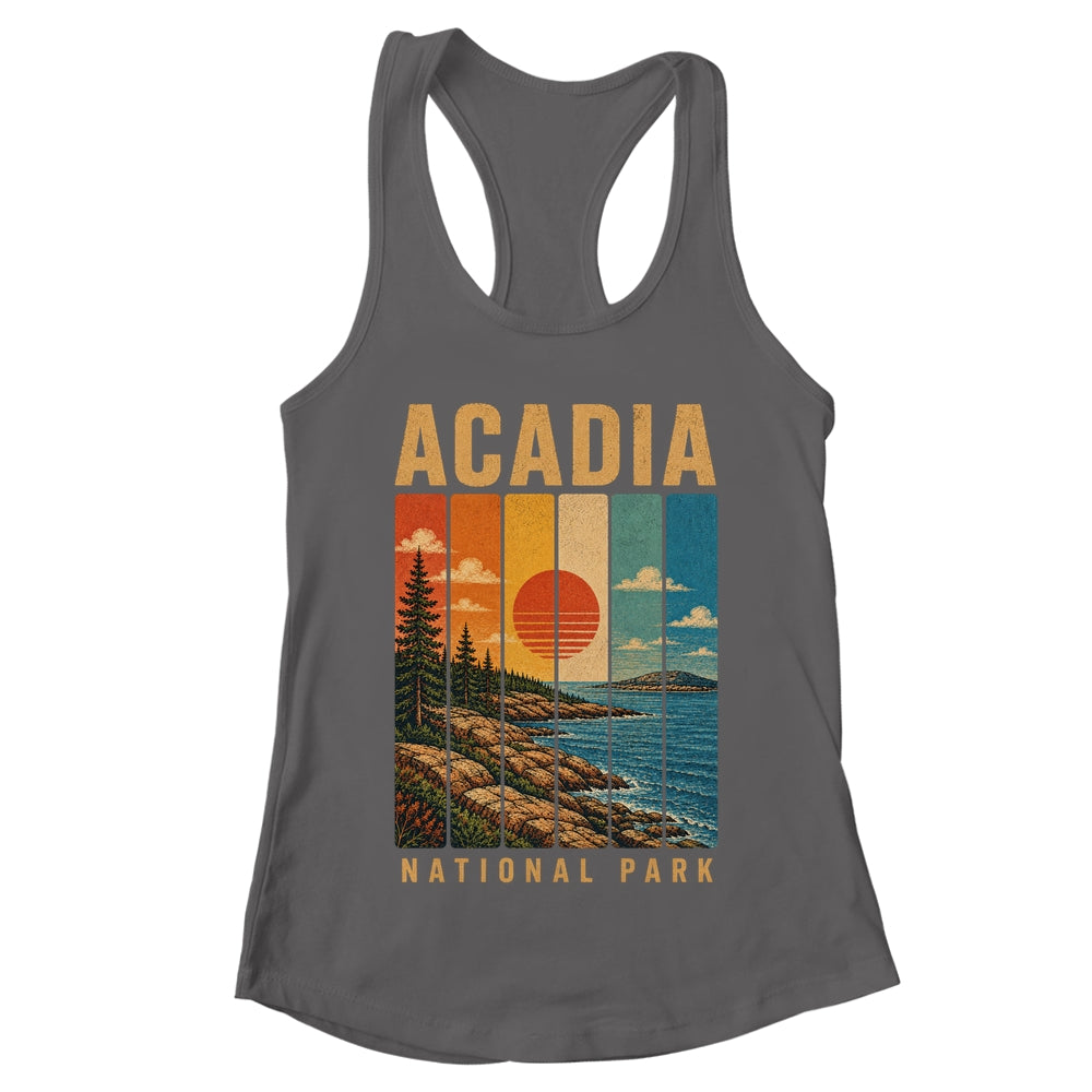 Acadia National Park Maine USA Outdoor Vintage Hiking Shirt & Tank Top | teecentury