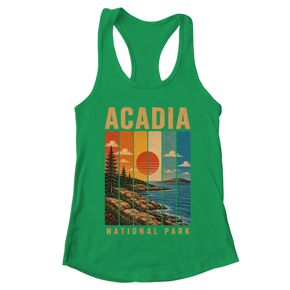 Acadia National Park Maine USA Outdoor Vintage Hiking Shirt & Tank Top | teecentury