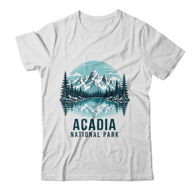 Acadia National Park Retro Mountain Lake Outdoor Hiking Shirt & Tank Top | teecentury