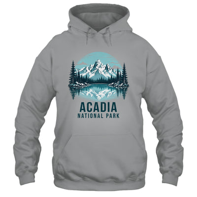 Acadia National Park Retro Mountain Lake Outdoor Hiking Shirt & Tank Top | teecentury
