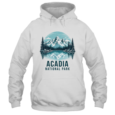 Acadia National Park Retro Mountain Lake Outdoor Hiking Shirt & Tank Top | teecentury