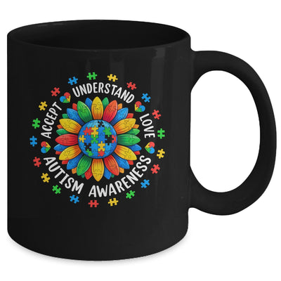 Accept Understand Sunflower Men Women Kids Autism Awareness Mug | teecentury