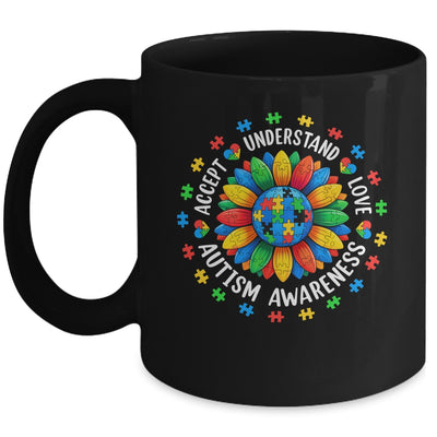 Accept Understand Sunflower Men Women Kids Autism Awareness Mug | teecentury