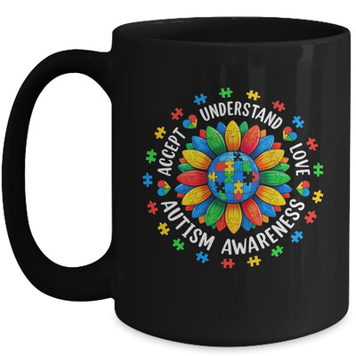 Accept Understand Sunflower Men Women Kids Autism Awareness Mug | teecentury