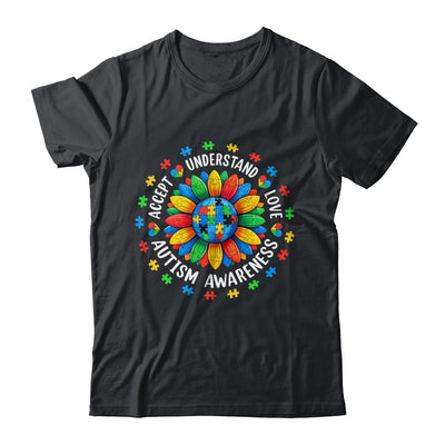 Accept Understand Sunflower Men Women Kids Autism Awareness Shirt & Hoodie | teecentury