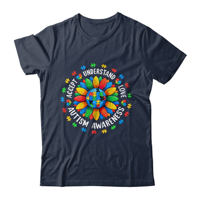 Accept Understand Sunflower Men Women Kids Autism Awareness Shirt & Hoodie | teecentury