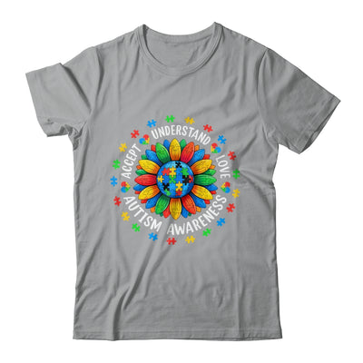 Accept Understand Sunflower Men Women Kids Autism Awareness Shirt & Hoodie | teecentury