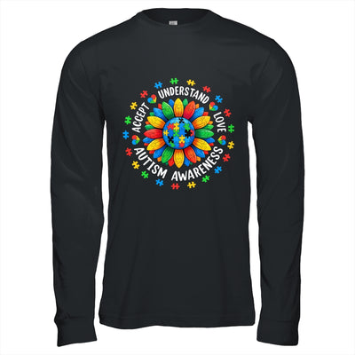 Accept Understand Sunflower Men Women Kids Autism Awareness Shirt & Hoodie | teecentury