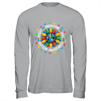 Accept Understand Sunflower Men Women Kids Autism Awareness Shirt & Hoodie | teecentury