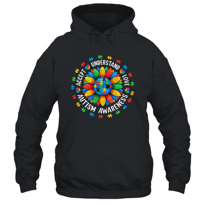 Accept Understand Sunflower Men Women Kids Autism Awareness Shirt & Hoodie | teecentury