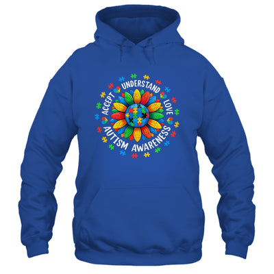 Accept Understand Sunflower Men Women Kids Autism Awareness Shirt & Hoodie | teecentury