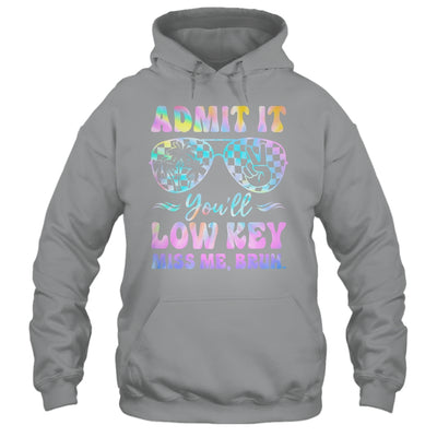 Admit It You'll Low Key Miss Me Bruh Tie Dye Beach Teacher Shirt & Tank Top | teecentury