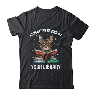 Adventure Begins At Your Library Summer Reading 2024 Cat Shirt & Tank Top | teecentury