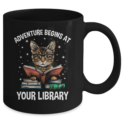 Adventure Begins At Your Library Summer Reading 2024 Cat Mug | teecentury