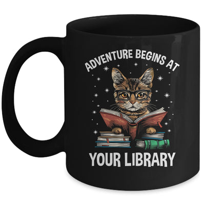 Adventure Begins At Your Library Summer Reading 2024 Cat Mug | teecentury