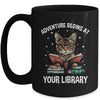 Adventure Begins At Your Library Summer Reading 2024 Cat Mug | teecentury