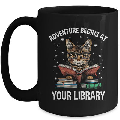 Adventure Begins At Your Library Summer Reading 2024 Cat Mug | teecentury