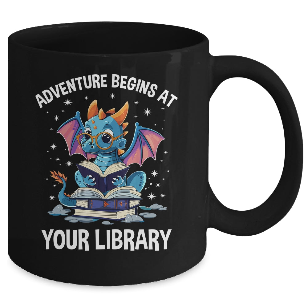 Adventure Begins At Your Library Summer Reading 2026 Dragon Ceramic Mug  11oz 15oz