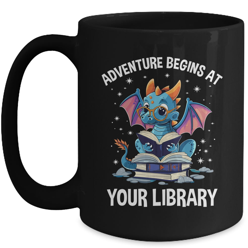 Adventure Begins At Your Library Summer Reading 2024 Dragon Mug | teecentury