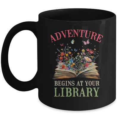 Adventure Begins At Your Library Summer Reading 2024 Flowers Mug | teecentury