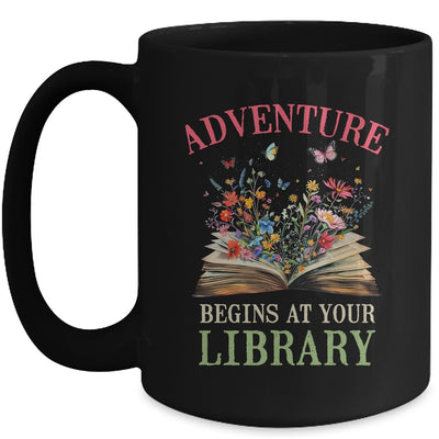 Adventure Begins At Your Library Summer Reading 2024 Flowers Mug | teecentury