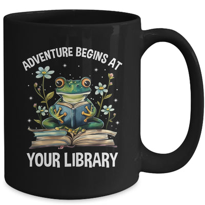 Adventure Begins At Your Library Summer Reading 2024 Frog Mug | teecentury