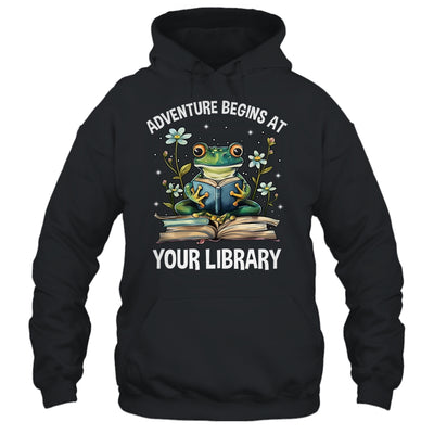 Adventure Begins At Your Library Summer Reading 2024 Frog Shirt & Tank Top | teecentury