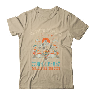 Adventure Begins At Your Library Summer Reading 2024 Vintage Shirt & Tank Top | teecentury