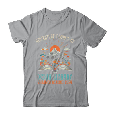 Adventure Begins At Your Library Summer Reading 2024 Vintage Shirt & Tank Top | teecentury