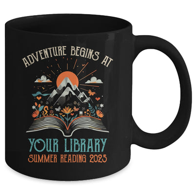 Adventure Begins At Your Library Summer Reading 2025 Vintage Mug | teecentury