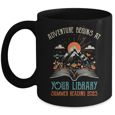Adventure Begins At Your Library Summer Reading 2025 Vintage Mug | teecentury