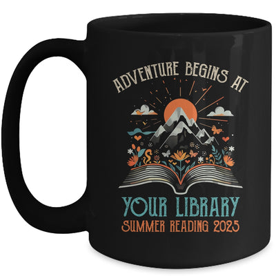 Adventure Begins At Your Library Summer Reading 2025 Vintage Mug | teecentury
