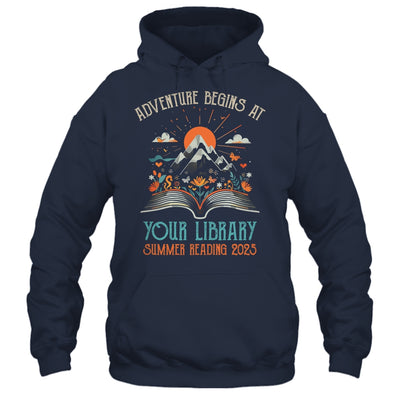 Adventure Begins At Your Library Summer Reading 2025 Vintage Shirt & Tank Top | teecentury
