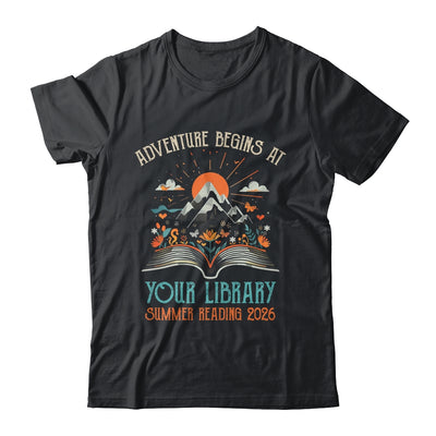 Adventure Begins At Your Library Summer Reading 2026 Vintage Shirt & Hoodie | teecentury