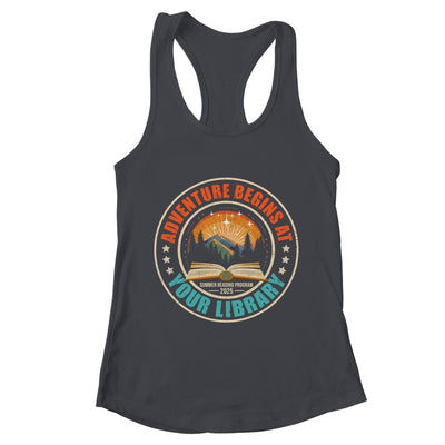 Adventure Begins Library Summer Reading Program 2025 Retro Shirt & Tank Top | teecentury