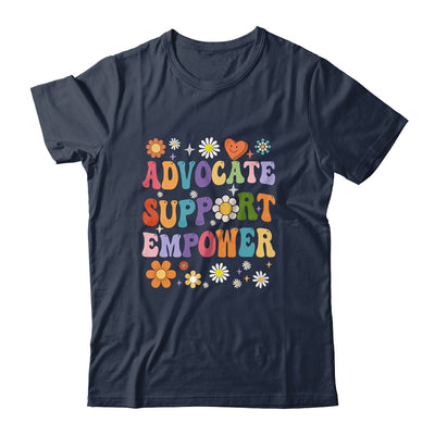 Advocate Support Empower Groovy Social Worker Graduation MSW Shirt & Hoodie | teecentury