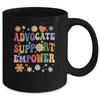 Advocate Support Empower Groovy Social Worker Graduation MSW Mug | teecentury