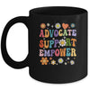 Advocate Support Empower Groovy Social Worker Graduation MSW Mug | teecentury