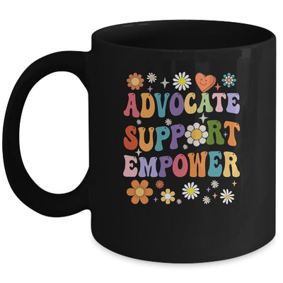 Advocate Support Empower Groovy Social Worker Graduation MSW Mug | teecentury