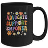 Advocate Support Empower Groovy Social Worker Graduation MSW Mug | teecentury