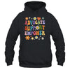 Advocate Support Empower Groovy Social Worker Graduation MSW Shirt & Hoodie | teecentury