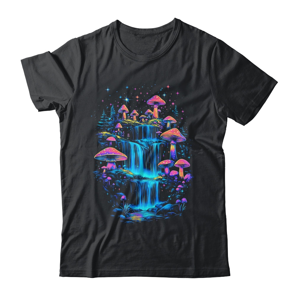 Aesthetic Colorful Water Fall Mushroom Cottagecore Mushroom Shirt & Sweatshirt | teecentury