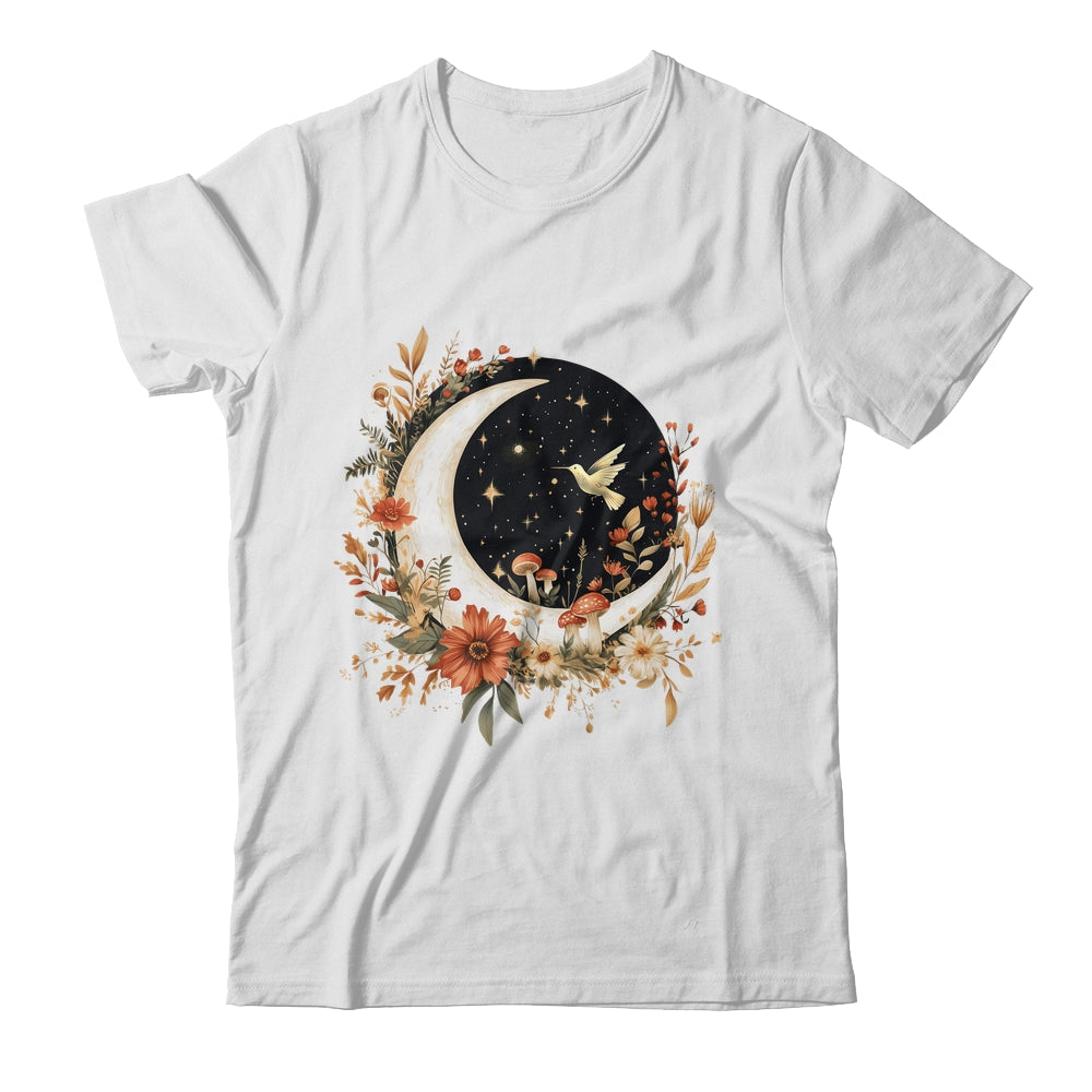 Aesthetic Cottagecore Moon Botanical Mushrooms Gardening Shirt & Tank Top | teecentury