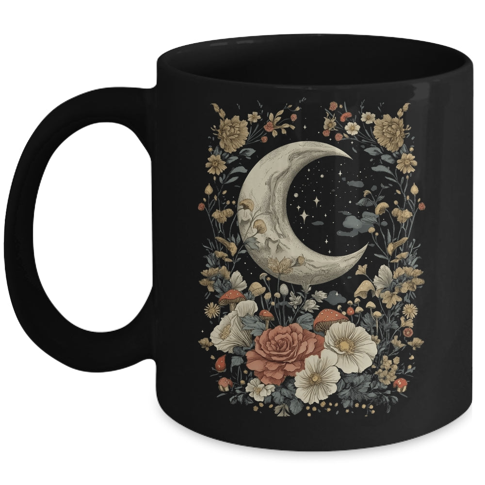 Aesthetic Goblincore And Dark Cottagecore Mushroom Graphic Mug | teecentury