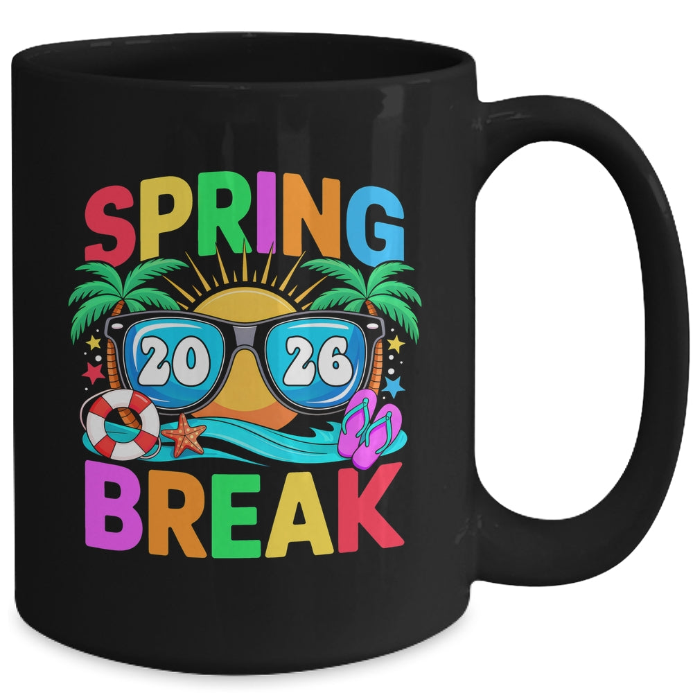 Aesthetic Spring Break 2026 Family Vacation Squad Graphic Mug | teecentury