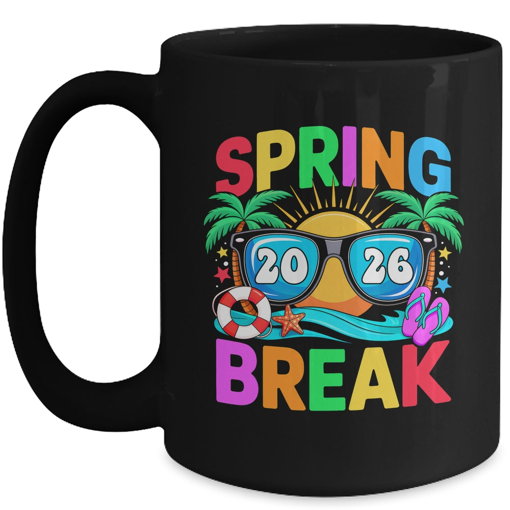 Aesthetic Spring Break 2026 Family Vacation Squad Graphic Mug | teecentury