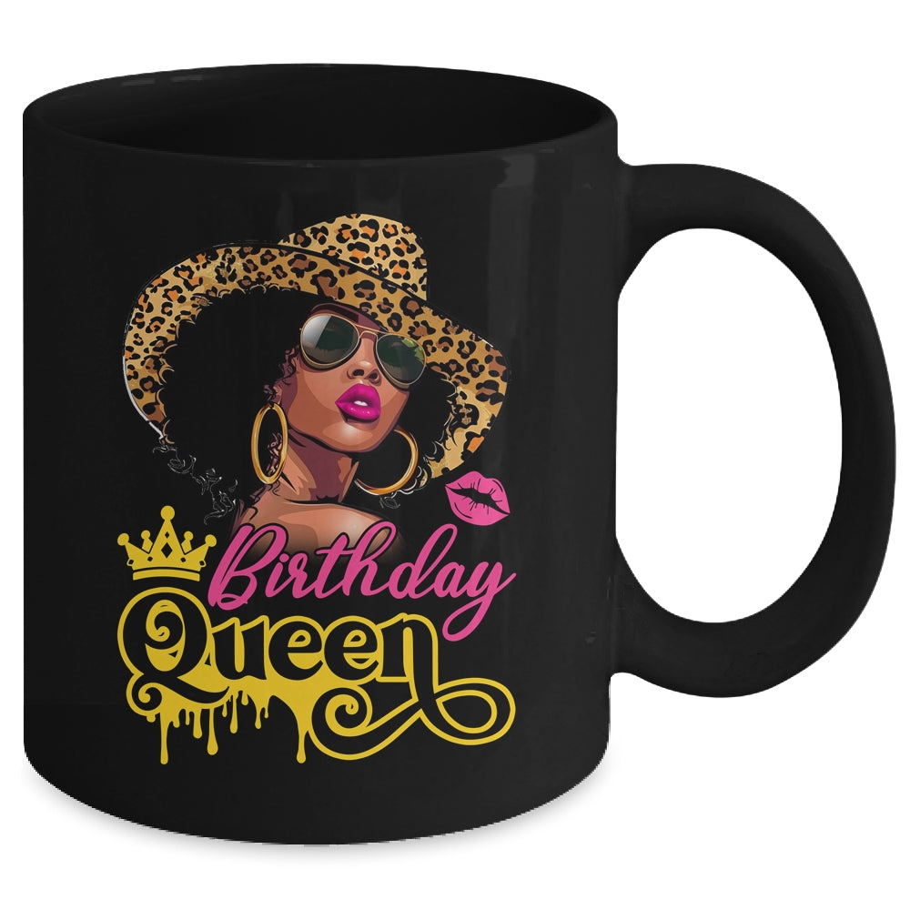 African American Afro Black Women It's My Birthday Queen Mug | teecentury