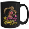 African American Afro Black Women It's My Birthday Queen Mug | teecentury
