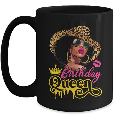 African American Afro Black Women It's My Birthday Queen Mug | teecentury