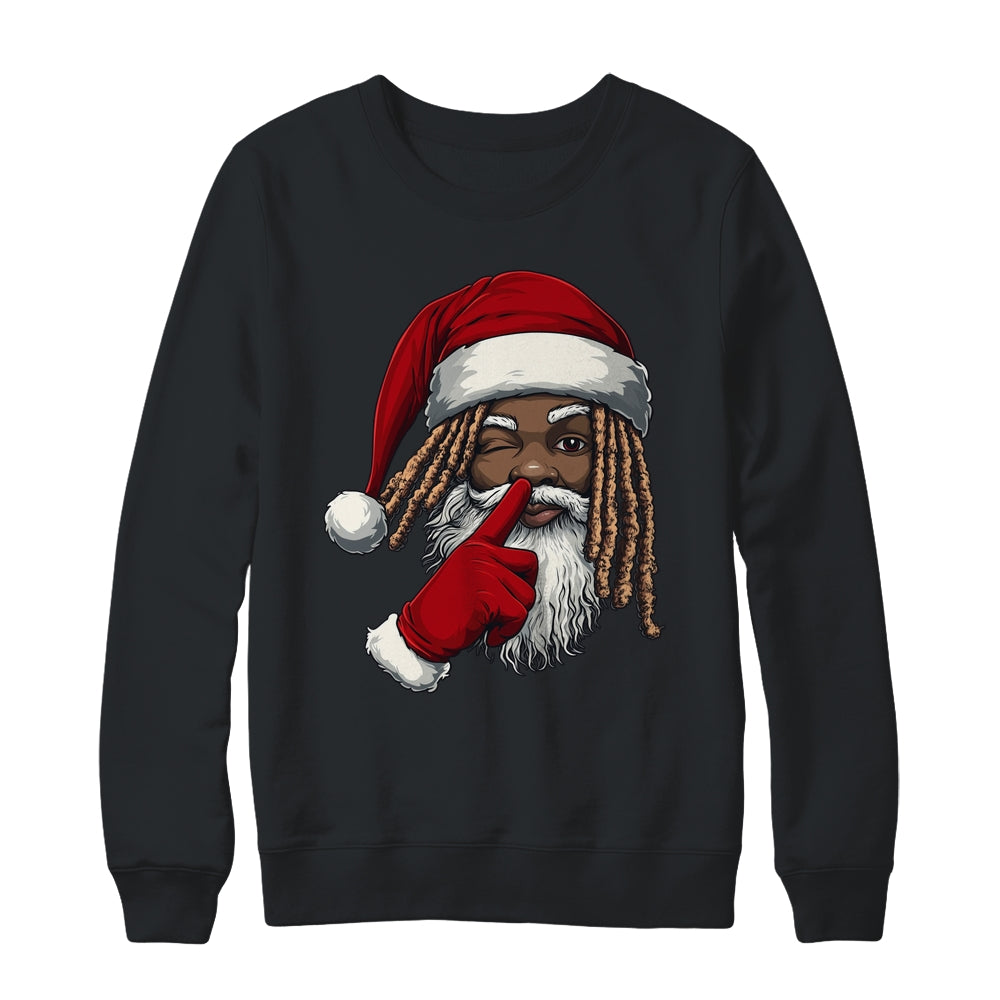 African American Afro Santa Claus Christmas Party Decor Shirt & Sweatshirt | teecentury